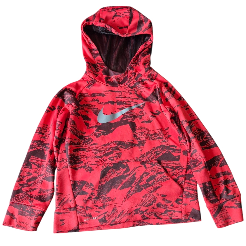 Nike Red and Black Hoodie